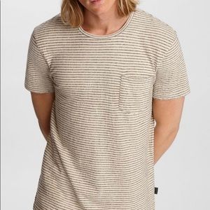 john varvatos EMMETT STRIPED POCKET TEE